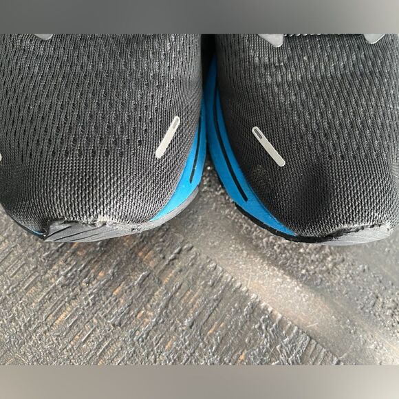 Brooks Ghost 14 Men’s Running Shoes Black Blue Size 10 - Picture 2 of 10